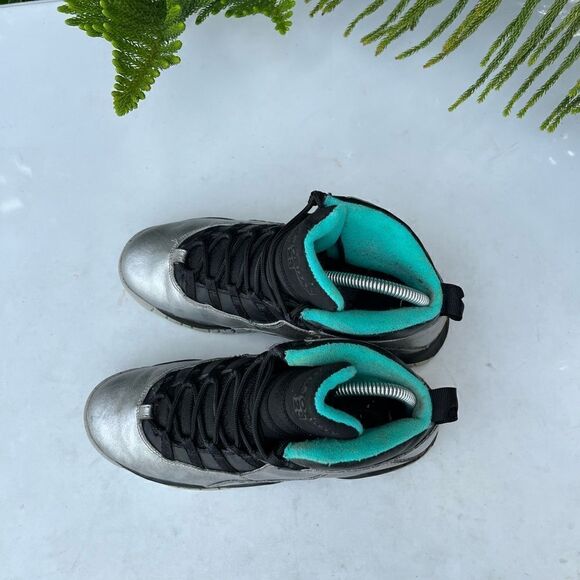 Jordan 10 Retro 30TH Lady Liberty Metallic Shoes Youth Womens Size: 8 - Picture 6 of 8